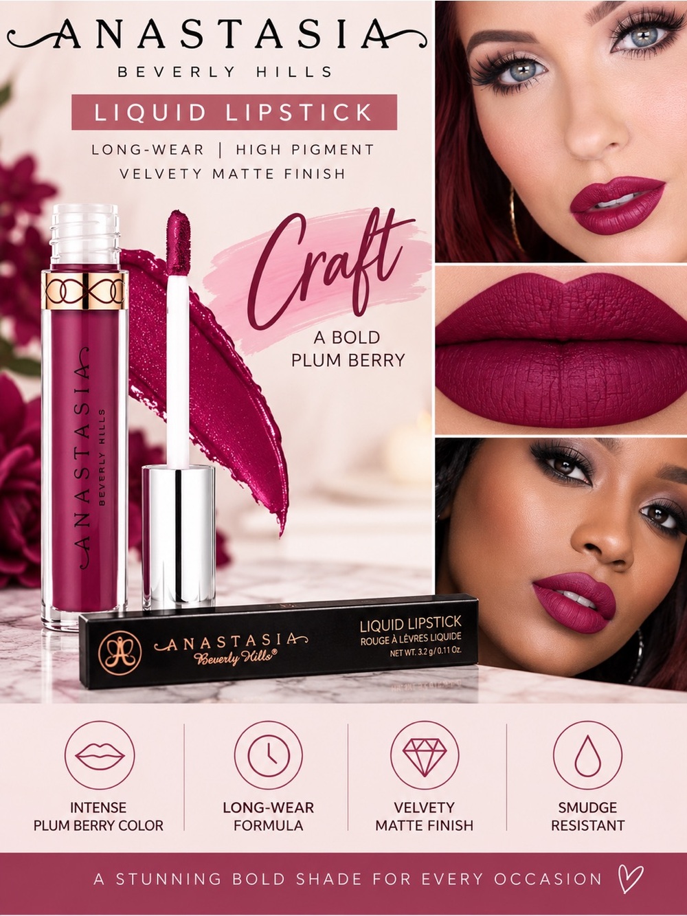 4 Anastasia Beverly Hills Liquid Craft  Lipsticks